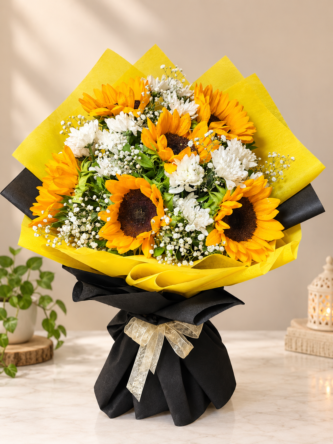 Sunlit Radiance Sunflower Bouquet