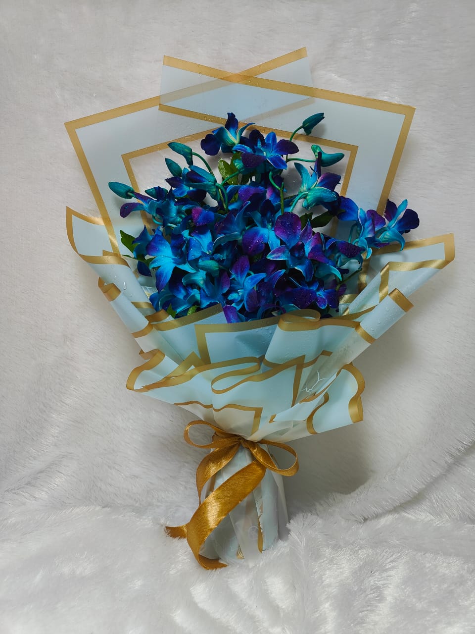 Sapphire Mist Orchid Bouquet