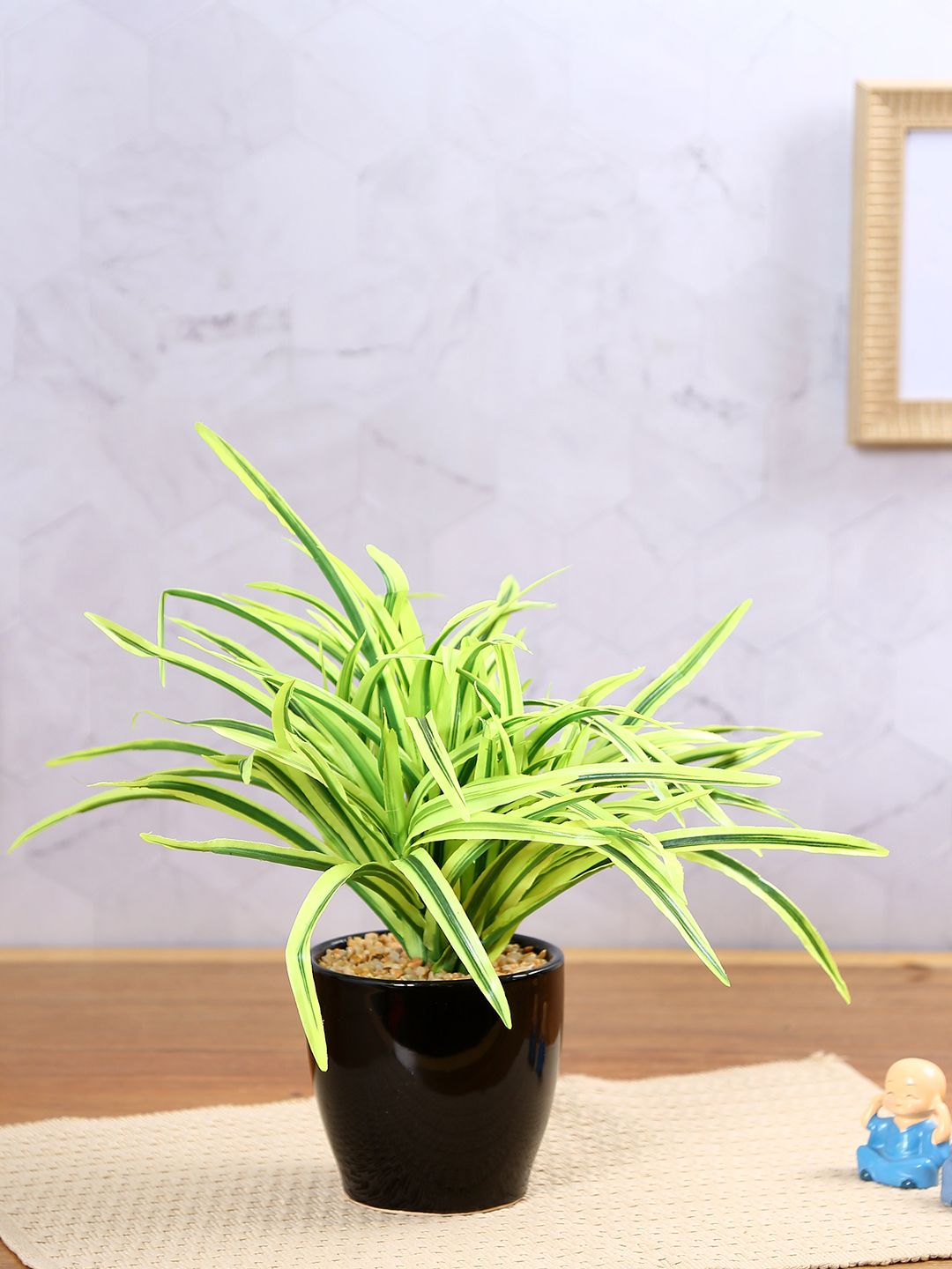 Artificial Dracaena Plant — White Leaves (27 cm)