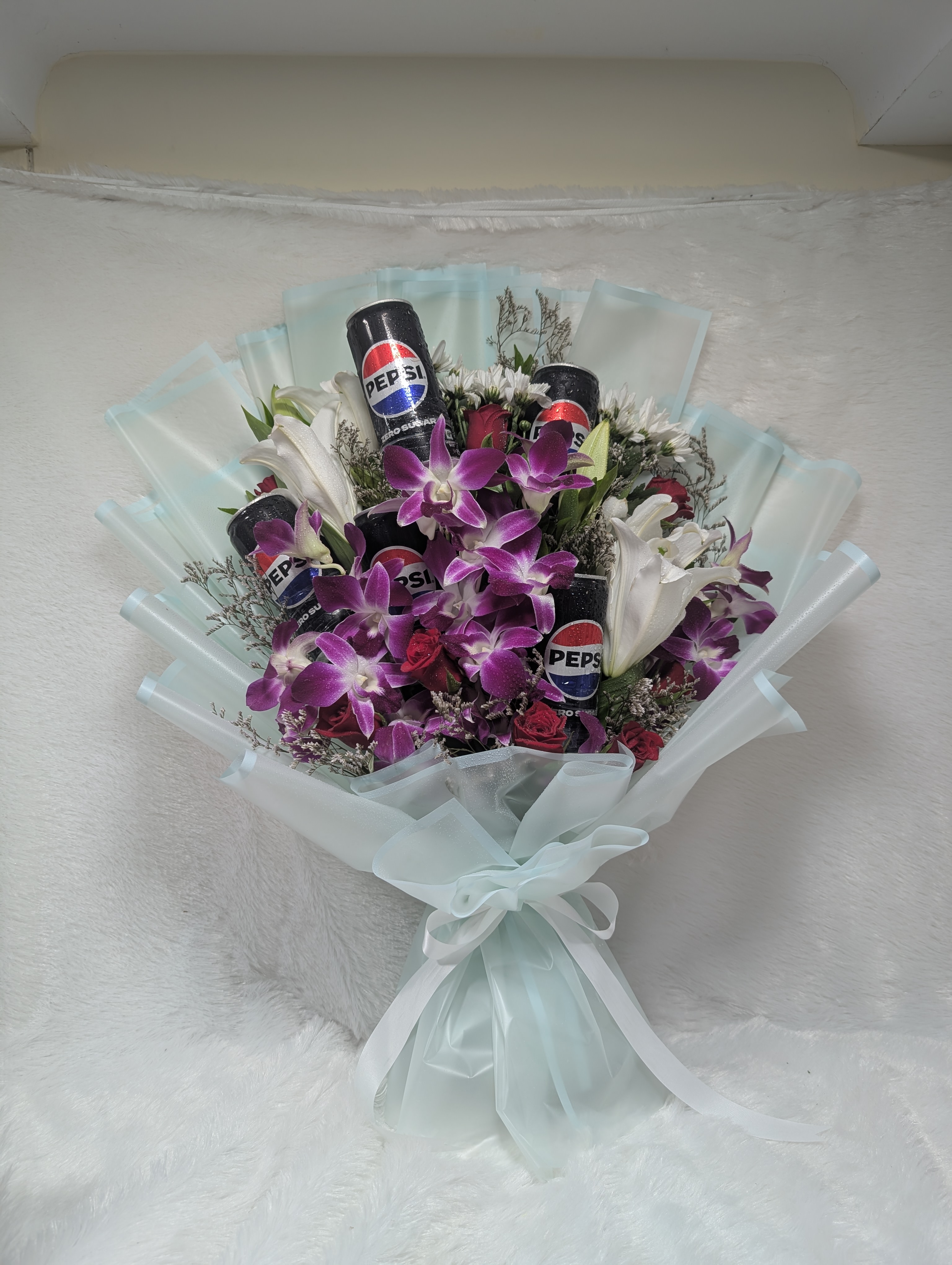 Midnight Fizz Orchid & Lily Bouquet