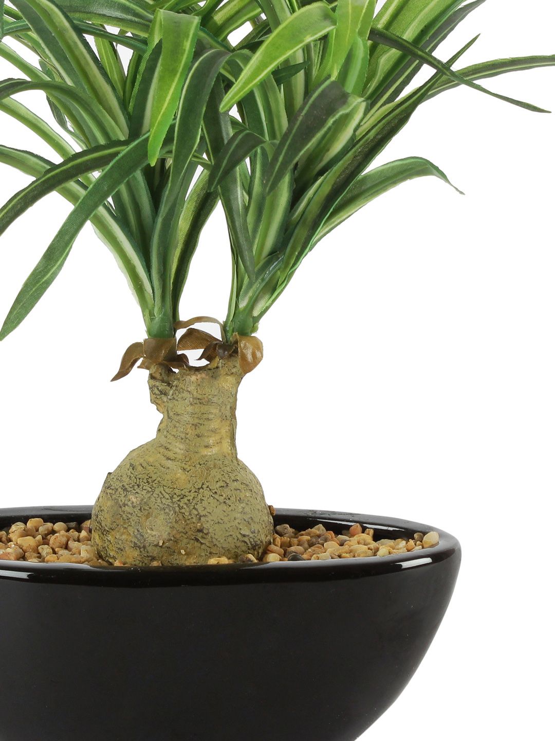 Artificial Nolina Plant — Green/White (29 cm)