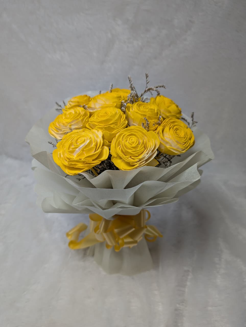Sun-Kissed Yellow Blossom Dried Bouquet