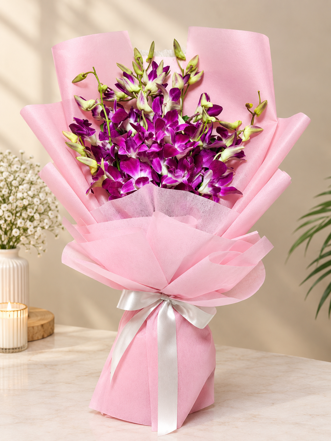Amethyst Orchid Blush Bouquet