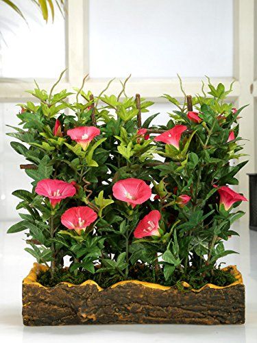 Artificial Morning Glory Plant — Pink (27 cm)