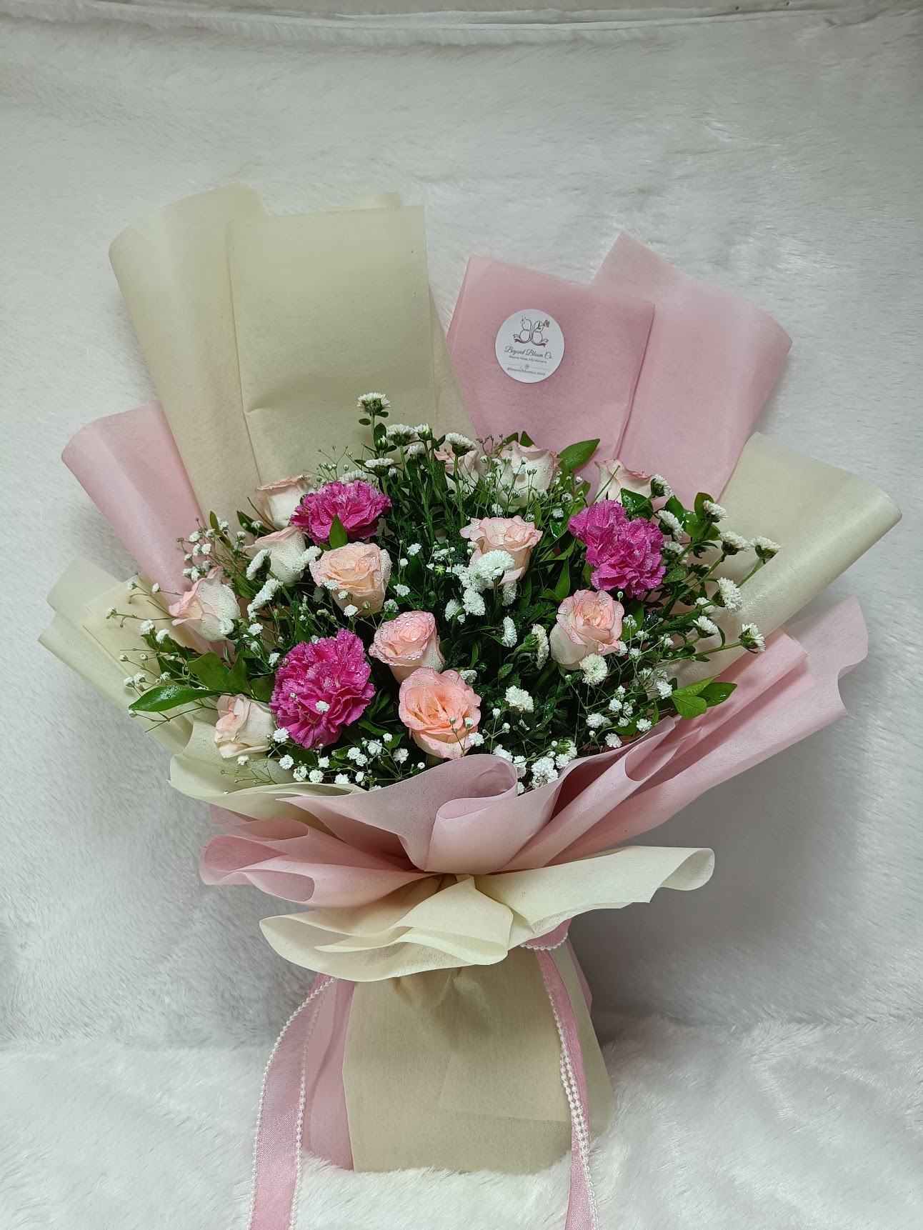 Sweet Blush and Magenta Floral Bouquet