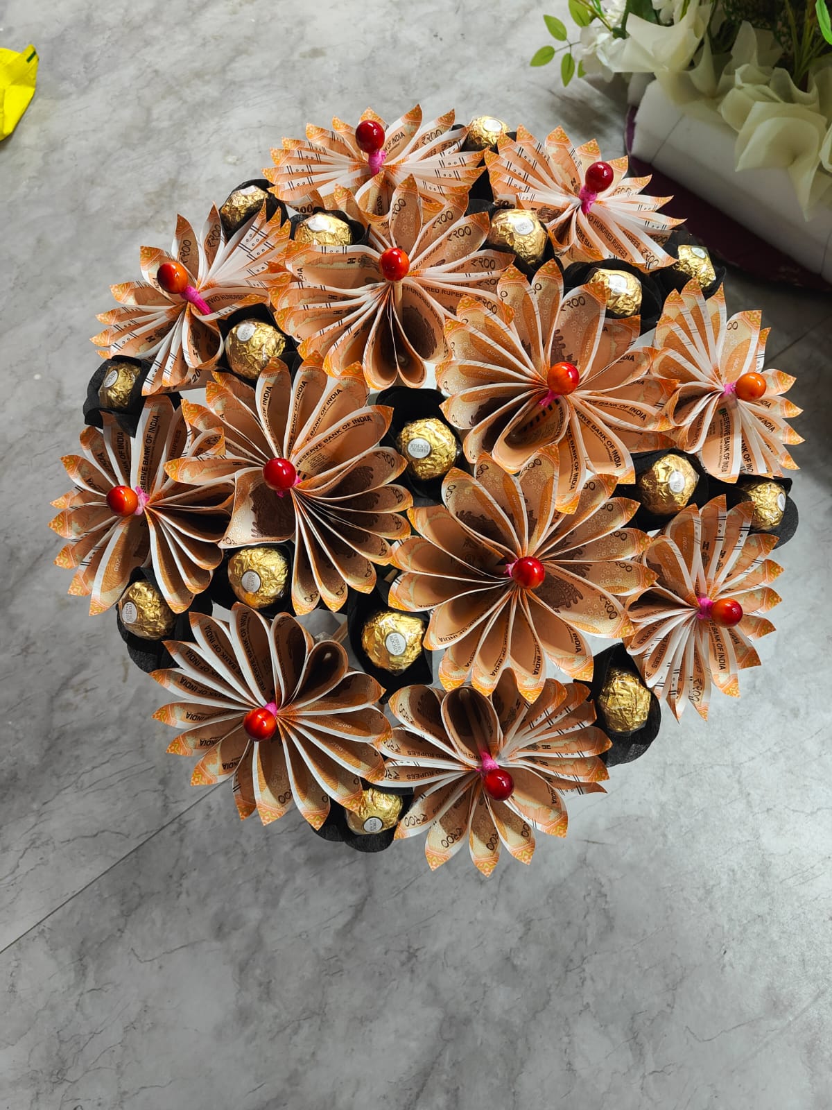 Prosperity Blooms & Chocolate Bouquet