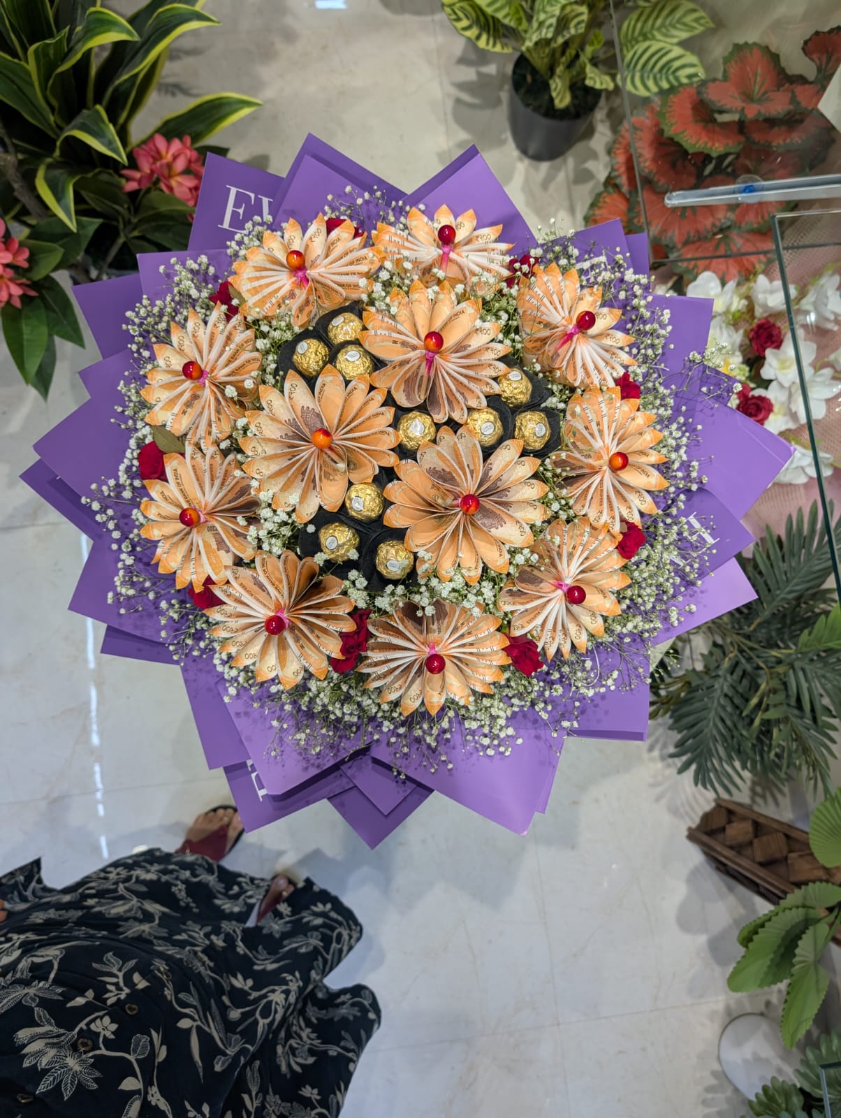 Prosperity Blooms & Chocolate Bouquet